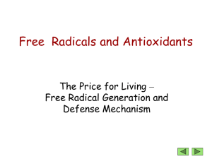 Generation of Free Radical