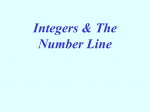 number line