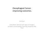 Oesophago-Gastric Cancer. -Time to Collaboration