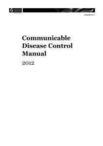 Communicable Disease Control Manual 2012