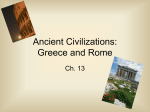 Ancient Civilizations: Greece and Rome