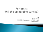 Pertussis: Will the vulnerable survive?