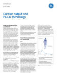 Cardiac output and PiCCO technology - Clinical View