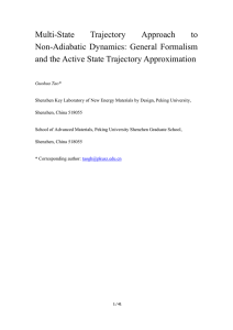 Multi-State Trajectory Approach to Non-Adiabatic Dynamics