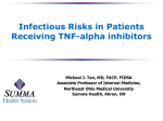Infectious Risks in Patients Receiving TNF