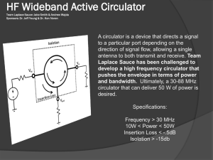 HF Wideband Active Circulator