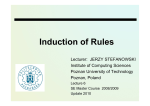 Induction of Rules