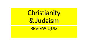 Christianity-Judaism Group Trivia Quiz File