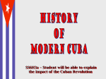The History of Modern Cuba