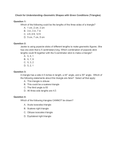 Check for UnderstandingGeometric Shapes with Given Conditions