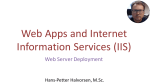 Web Apps and Internet Information Services