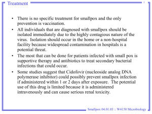 Smallpox - Columbia University