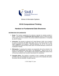 Fundamental Data Structures