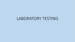LABORATORY TESTING