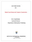 LECTURE NOTES ON Digital Logic Design and Computer