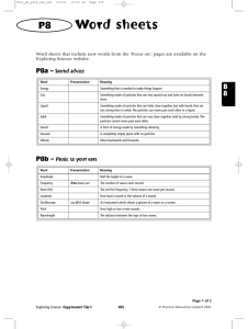 Y8_Sound_Key Words - Ralph Thoresby School