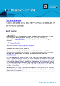 Representations, identity and resistance in communication