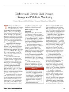 Diabetes and Chronic Liver Disease: Etiology