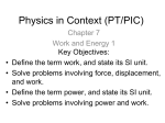 Principles of Technology/Physics in Context (PT/PIC)