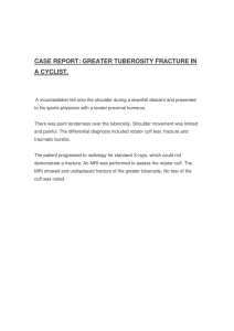 greater tuberosity fracture in a cyclist