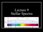 Stellar Spectra