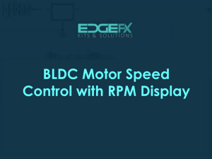 BLDC Motor Speed Control with RPM Display