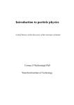 Introduction to particle physics