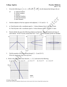 Please show your work and circle your final answers