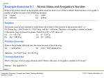 Example Exercise 9.1 Atomic Mass and Avogadro`s Number