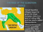 The Rise of the Sumerian States