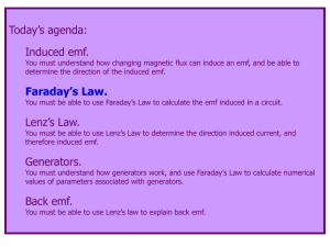 Faraday`s Law.