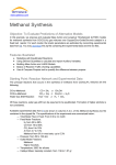 Methanol Synthesis