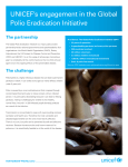 UNICEF`s engagement in the Global Polio Eradication Initiative