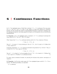 6 | Continuous Functions