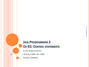 Lec. 01: Java Fundamentals