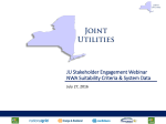 Project Type Suitability - The Joint Utilities of New York