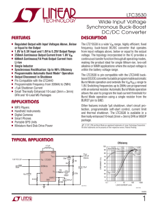 LTC3530 - Wide Input Voltage Synchronous Buck