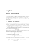 Chapter 2 Second Quantisation - Theory of Condensed Matter
