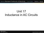 Unit 17* Inductance in AC Circuits