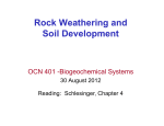 Rock Weathering and Soil Development