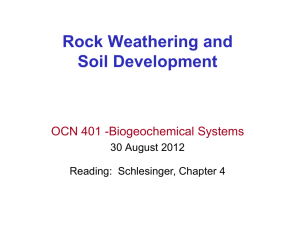 Rock Weathering and Soil Development