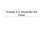Chapter 9-3: Alexander the Great