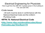 Electrical Engineering for Physicists