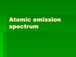 Atomic emission spectrum