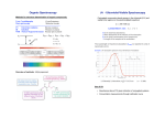 Organic Spectroscopy UV - Ultraviolet-Visible Spectroscopy
