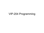 VIP-204 Programming