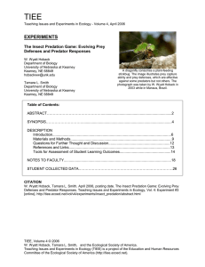 DOC - Teaching Issues and Experiments in Ecology