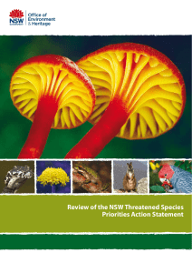 Review of the NSW Threatened Species Priorities Action Statement