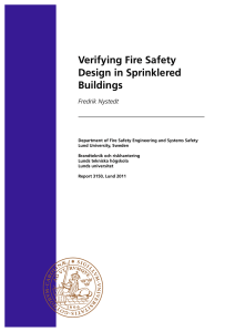 Verifying Fire Safety Design in Sprinklered Buildings