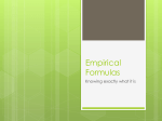 Empirical Formulas